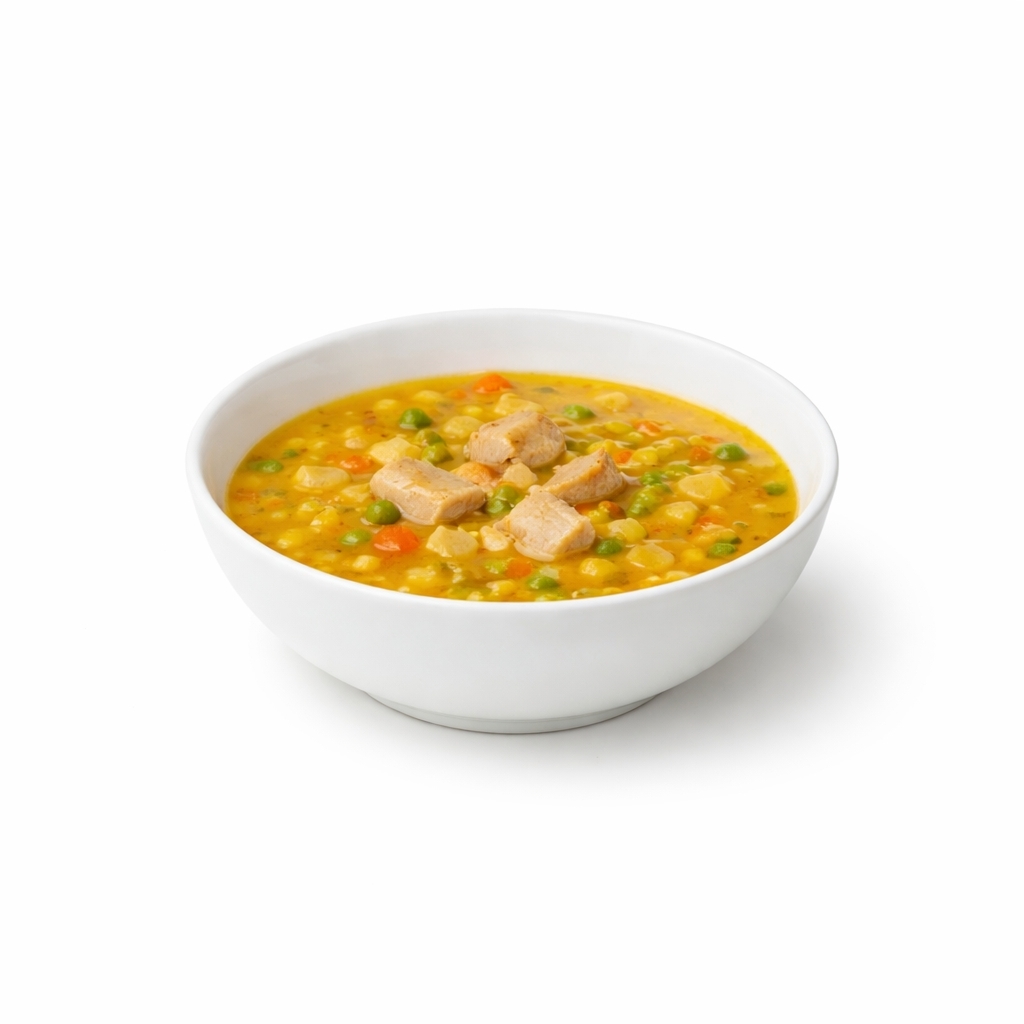 Гороховый суп с копченой курицей