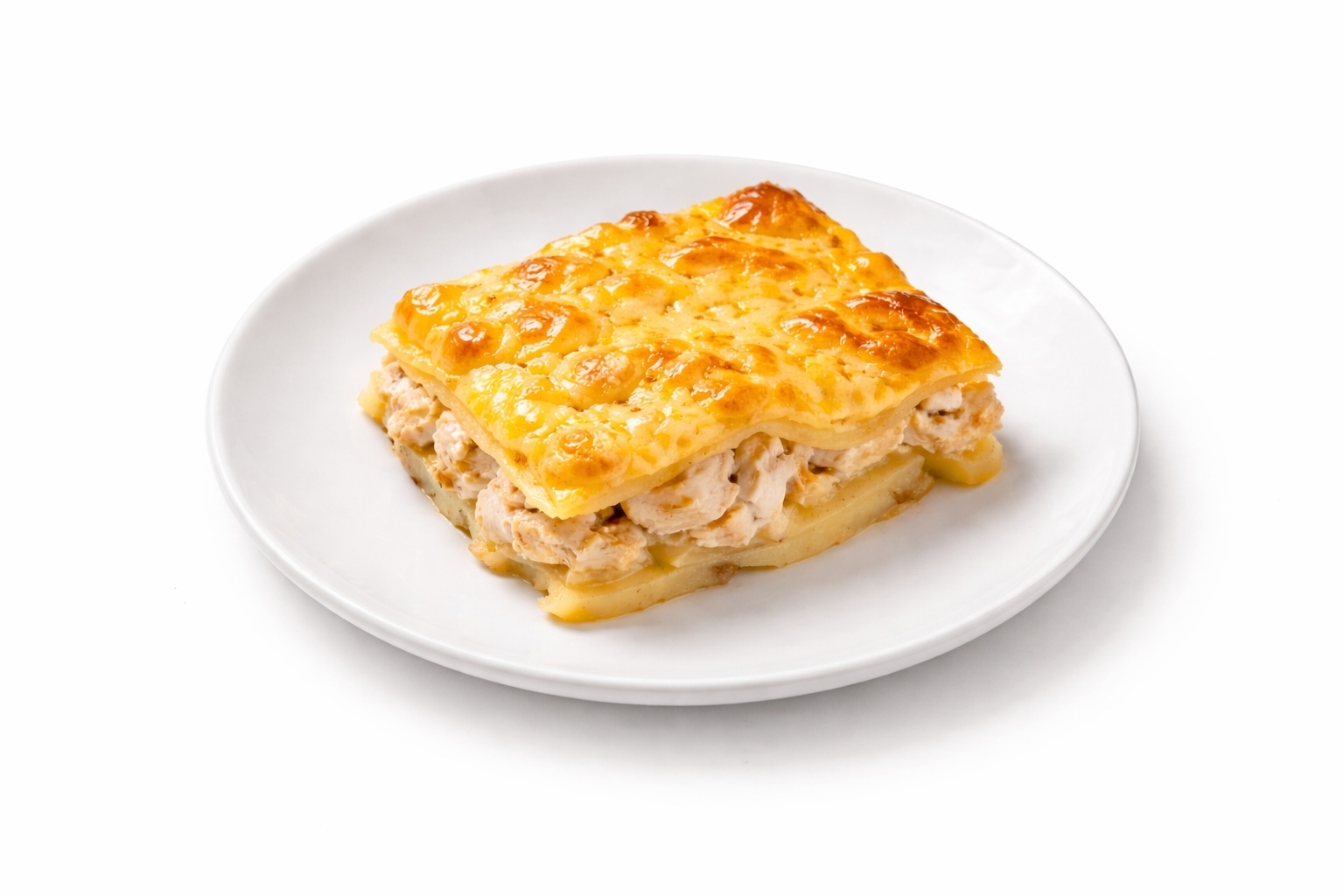 Запеканка картофельная с курицей и сыром